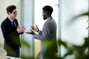Conversation of colleagues
